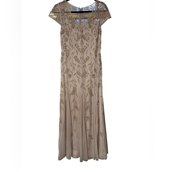 Adrianna Papell Embellished Godet Gown - Picture 6 of 10